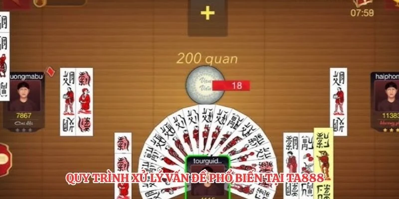 Quy trình xử lý vấn đề phổ biến tại TA888