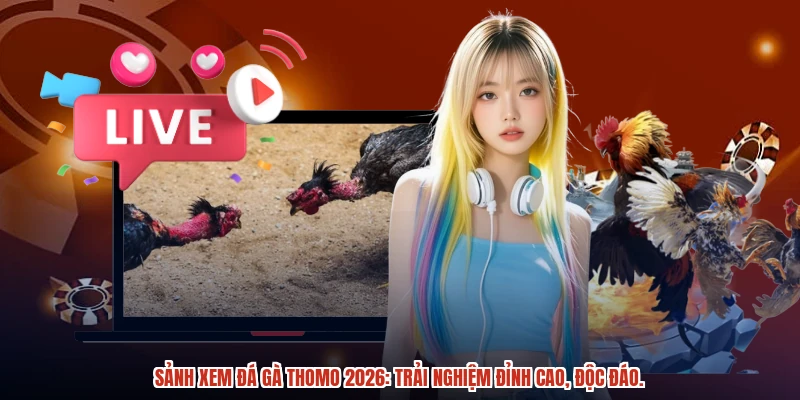 Sảnh xem đá gà thomo 2026: Trải nghiệm đỉnh cao, độc đáo.
